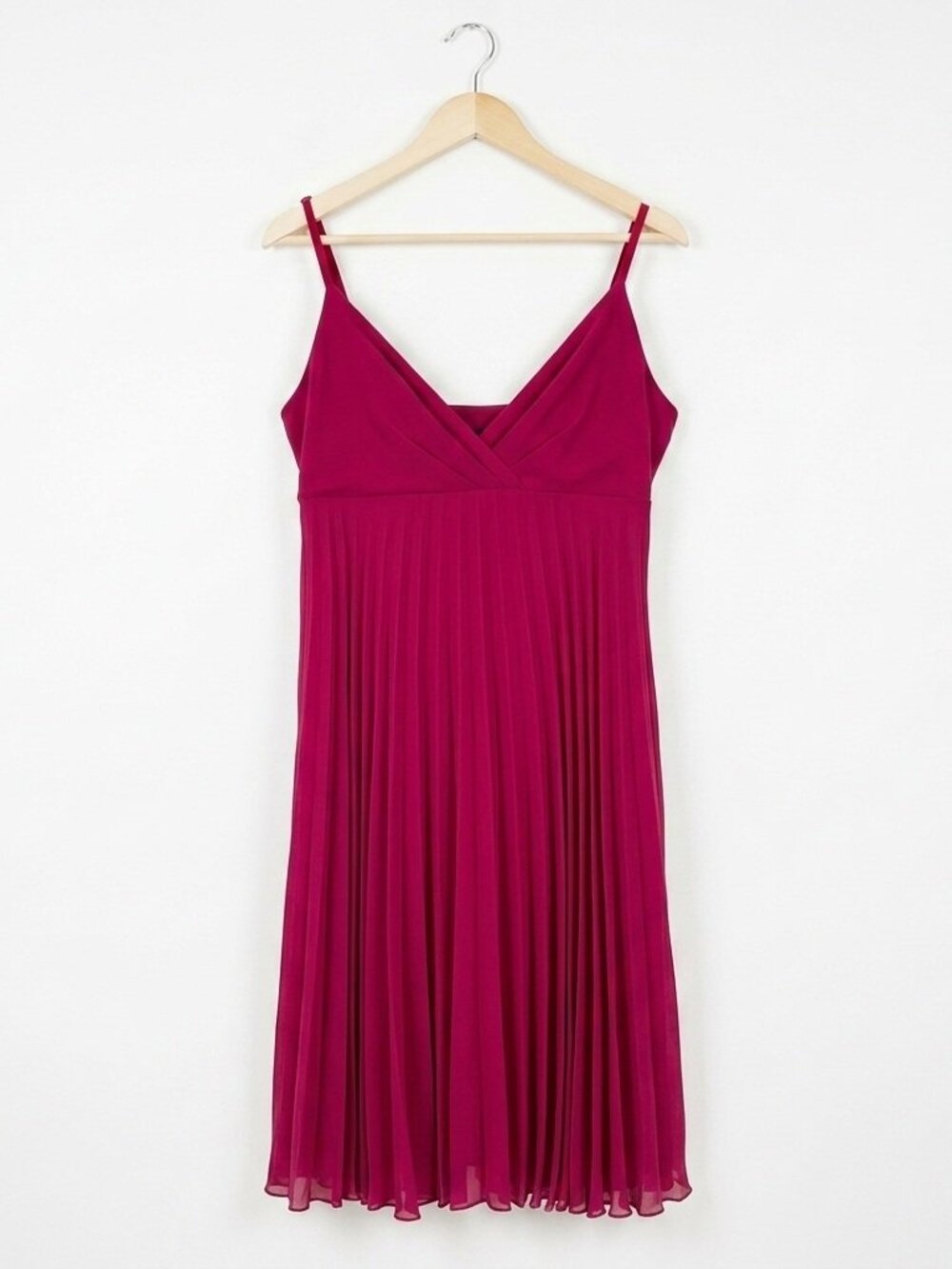 AGB Womens Red Pleated Baby Doll Party Cocktail Dress Size 12